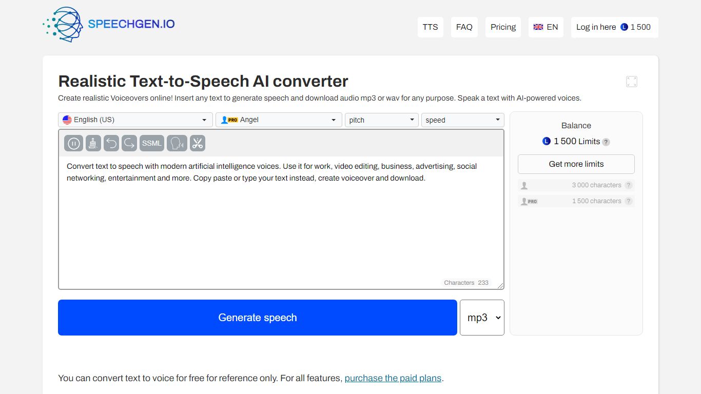 SpeechGen , ai text generator , ai image generator free , best ai image generator