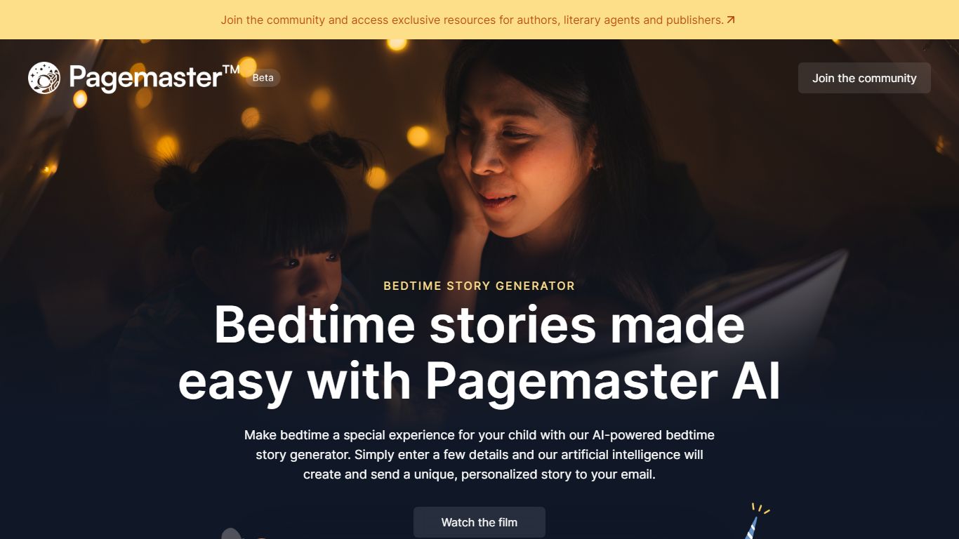 Pagemaster Bedtime Story Generator , ai text generator , ai image generator free , best ai image generator