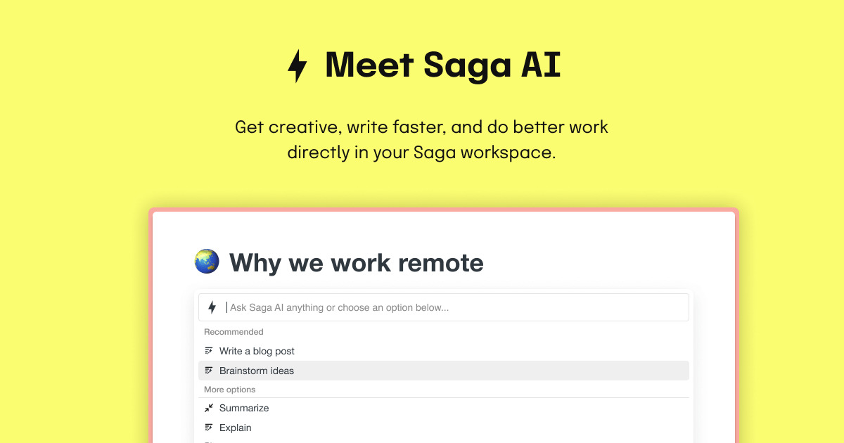 Saga AI , ai text generator , ai image generator free , best ai image generator