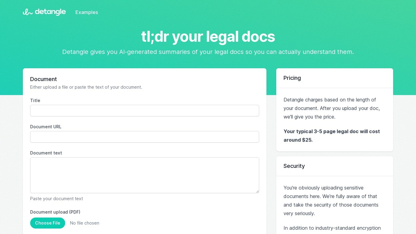 Detangle AI AI tools