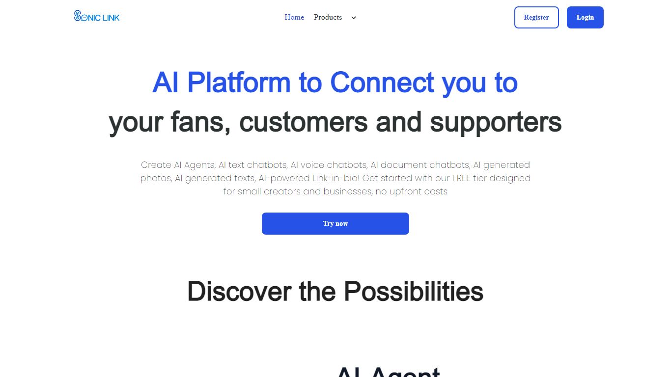 Sonic link , ai text generator , ai image generator free , best ai image generator
