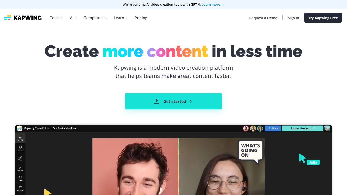 Kapwing , ai text generator , ai image generator free , best ai image generator