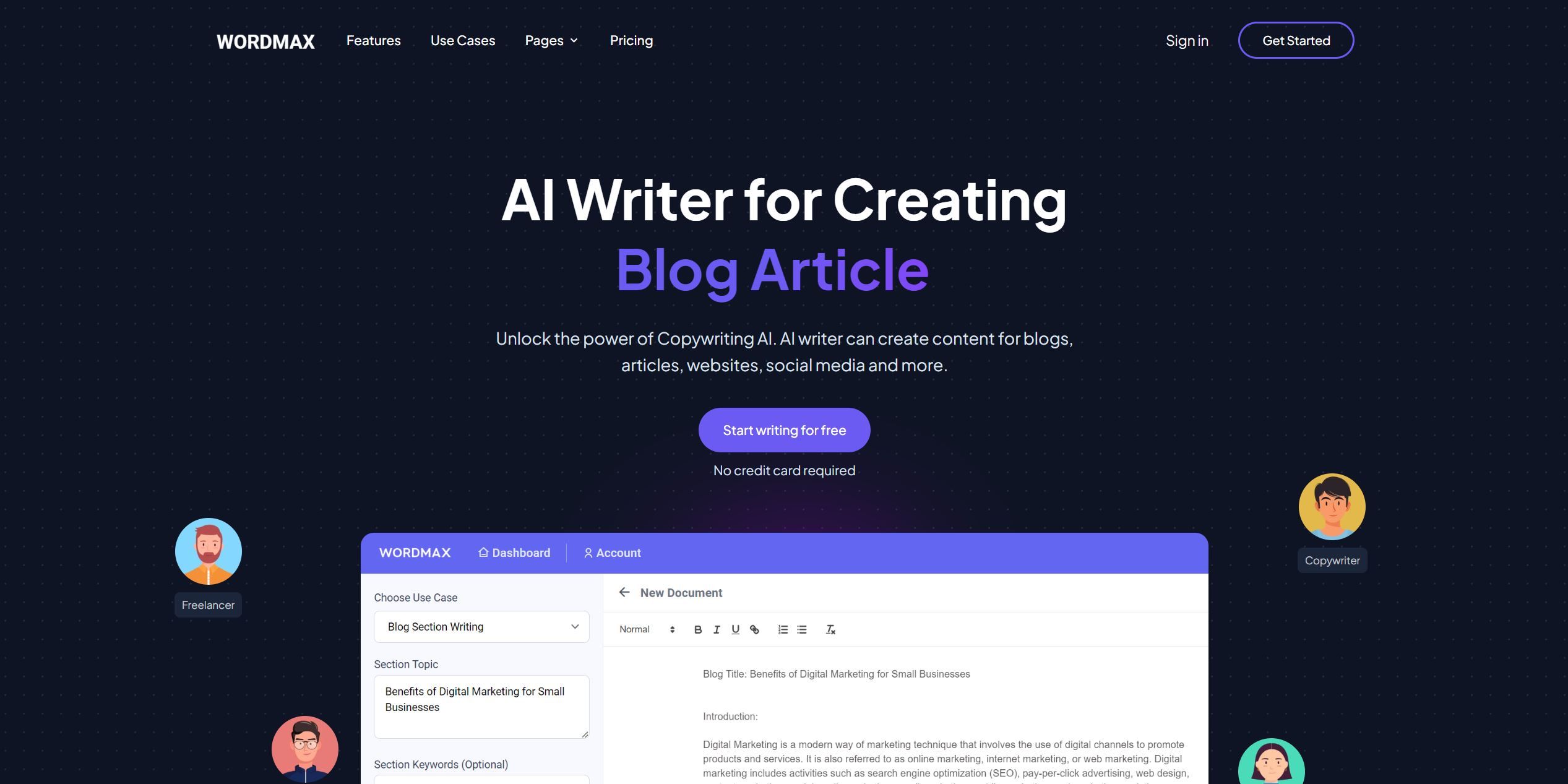 Wordmax , ai text generator , ai image generator free , best ai image generator