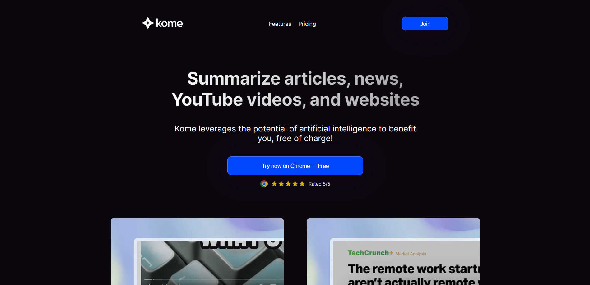 Kome Summarizer , ai text generator , ai image generator free , best ai image generator