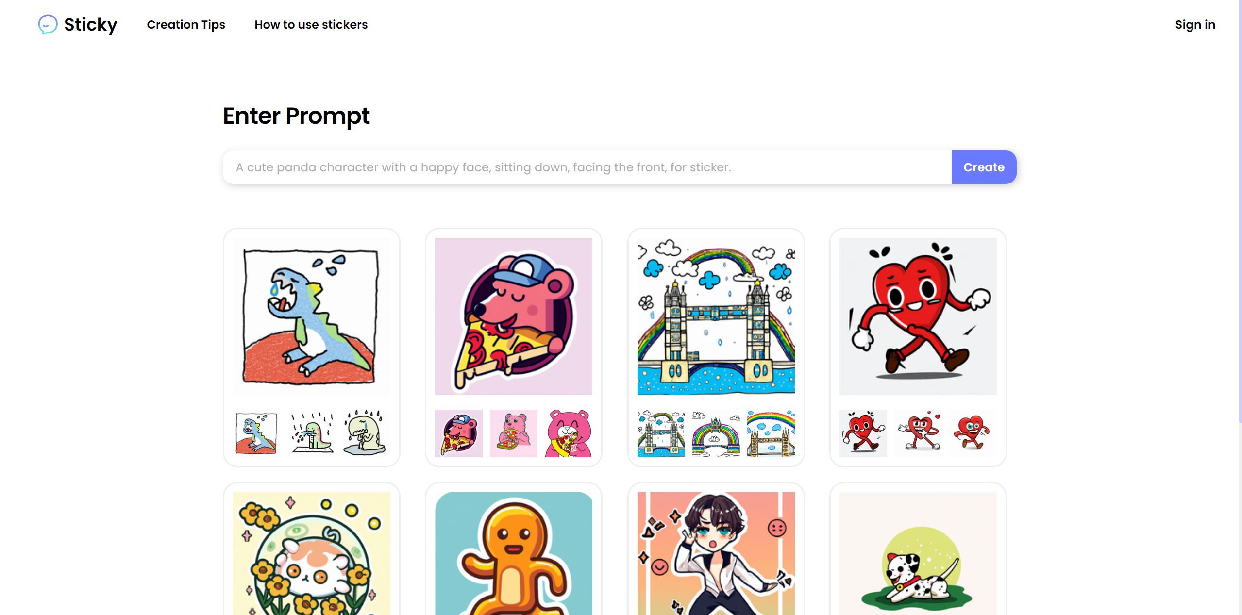 Sticky , ai text generator , ai image generator free , best ai image generator