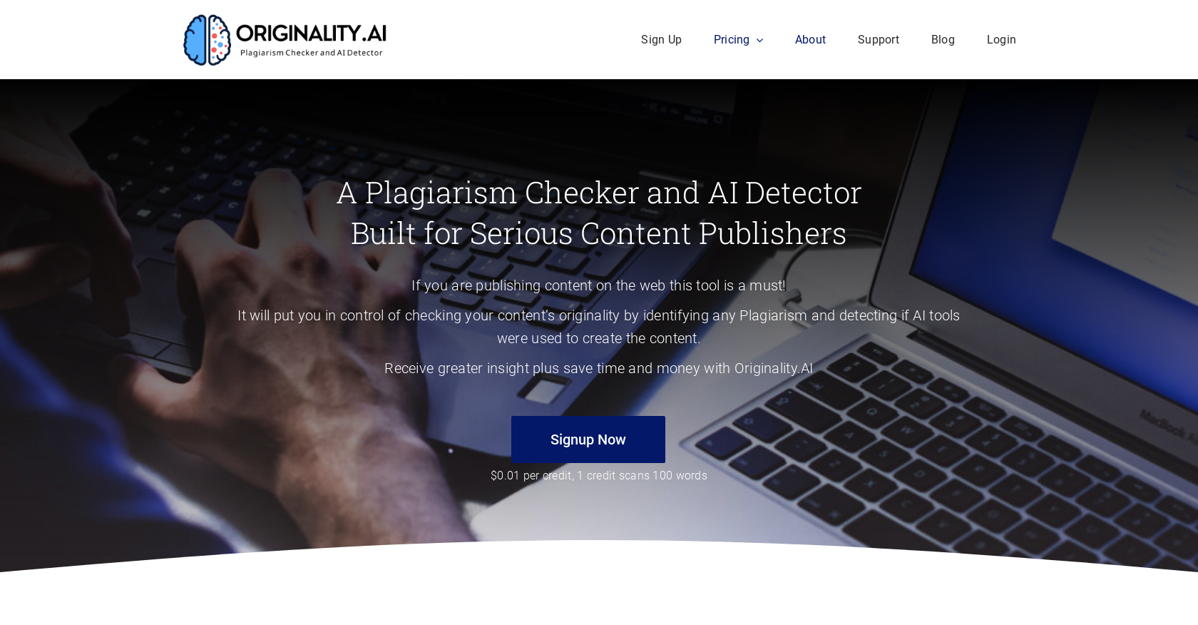 Originality.ai AI Tools - Futurepedia