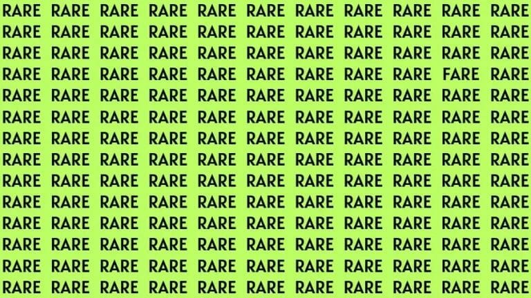 Optical Illusion Eye Test: If you have Eagle Eyes Find the Word Fare in 18 Secs - networth, wiki, biography