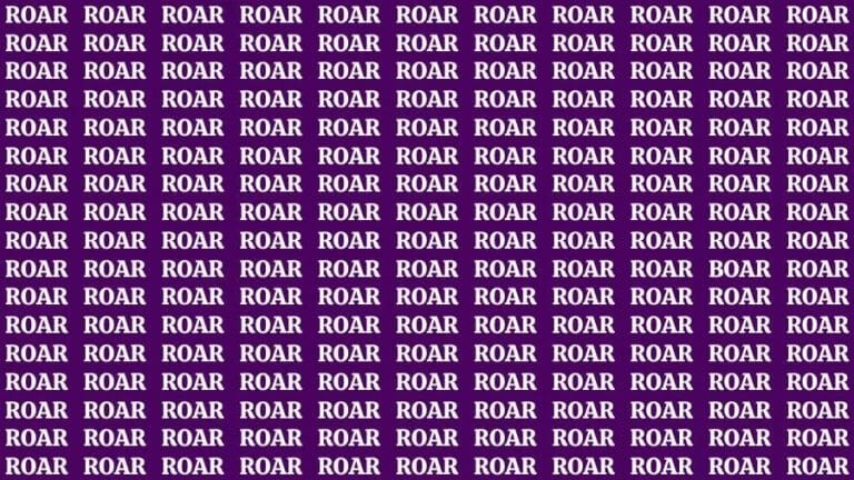 Optical Illusion Brain Challenge: If you have 50/50 Vision Find the Word Boar among Roar in 13 Secs - networth, wiki, biography