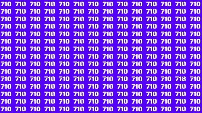Optical Illusion Brain Challenge: If you have Hawk Eyes Find the Number 718 among 710 in 12 Secs - networth, wiki, biography