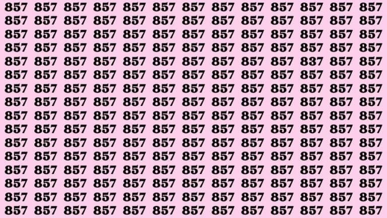 Optical Illusion Eye Test: If you have Sharp Eyes Find the number 837 in 10 Secs - networth, wiki, biography