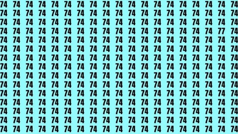 Optical Illusion Brain Challenge: If you have Hawk Eyes Find the Number 77 among 74 in 12 Secs - networth, wiki, biography