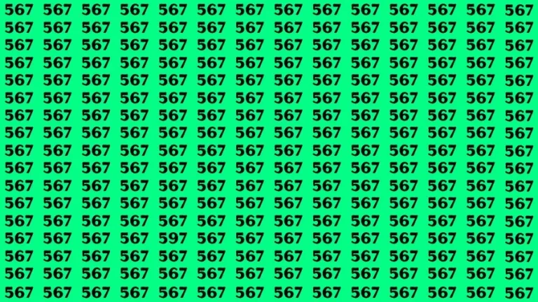 Optical Illusion Brain Challenge: If you have 50/50 Vision Find the Number 597 among 567 in 14 Secs - networth, wiki, biography