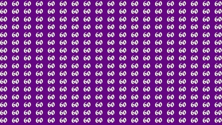 Optical Illusion Brain Challenge: If you have 50/50 Vision Find the Number 68 among 60 in 14 Secs - networth, wiki, biography