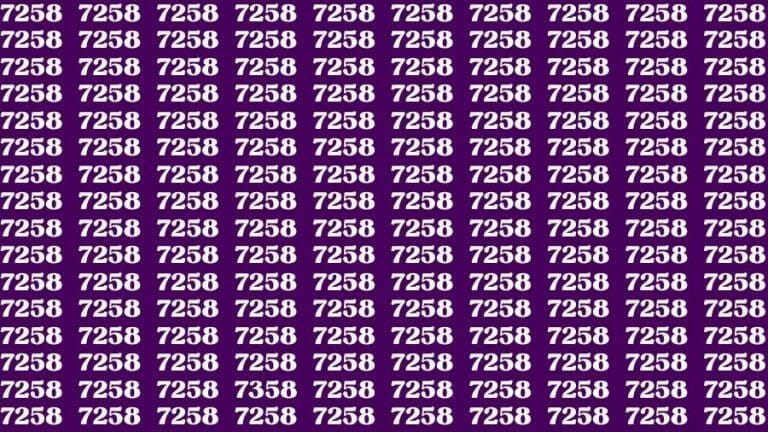 Optical Illusion Brain Challenge: If you have Hawk Eyes Find the Number 7358 among 7258 in 12 Secs - networth, wiki, biography