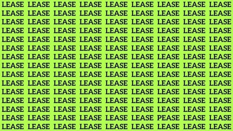 Optical Illusion Brain Challenge: If you have Sharp Eyes Find the Word Pease in 18 Secs - networth, wiki, biography