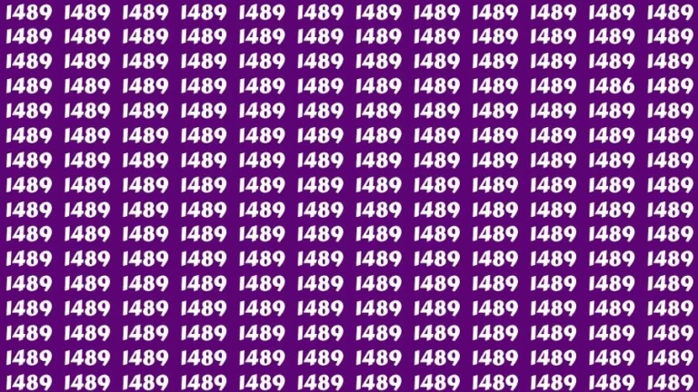 Optical Illusion Brain Challenge: If you have Sharp Eyes Find the Number 1486 among 1489 in 15 Secs - networth, wiki, biography