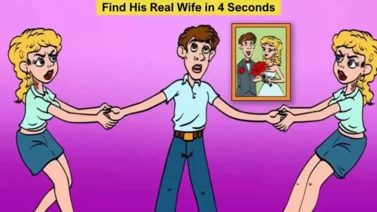 Brain Teaser to Test Your Intelligence: You have the sharpest brain if you can find his real wife in 4 seconds. Test your brain power now! - networth, wiki, biography