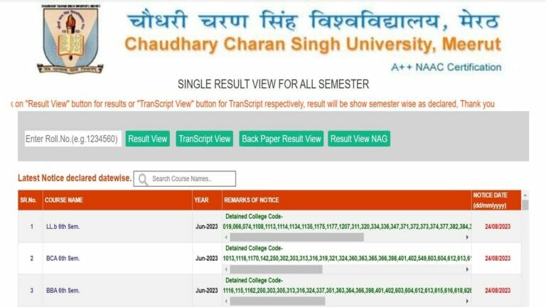 CCSU Results 2023 OUT: Get LLb, BCA, BBA 6th Sem Chaudhary Charan Singh University Result Link Here - networth, wiki, biography