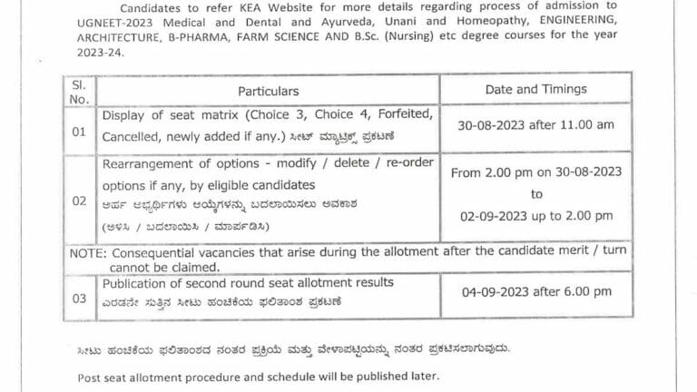 Karnataka NEET UG 2023 round 2 time table release, seat matrix will be released tomorrow - networth, wiki, biography