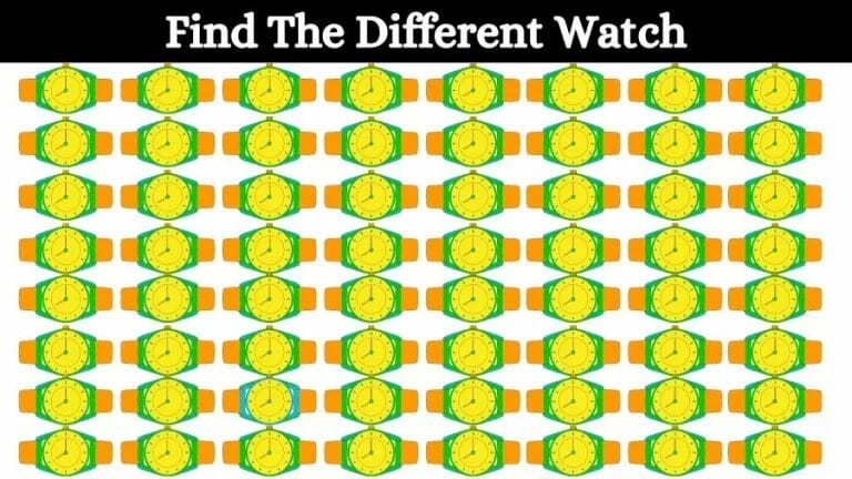 Optical Illusion Eye Test: Can you find the Odd Watch in 20 Seconds? - networth, wiki, biography