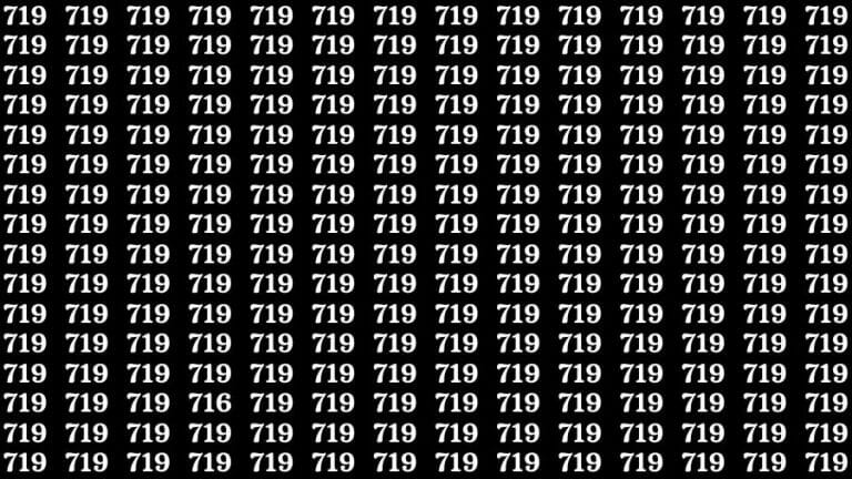 Optical Illusion: If you have Hawk Eyes Find the Number 716 among 719 in 12 Secs - networth, wiki, biography