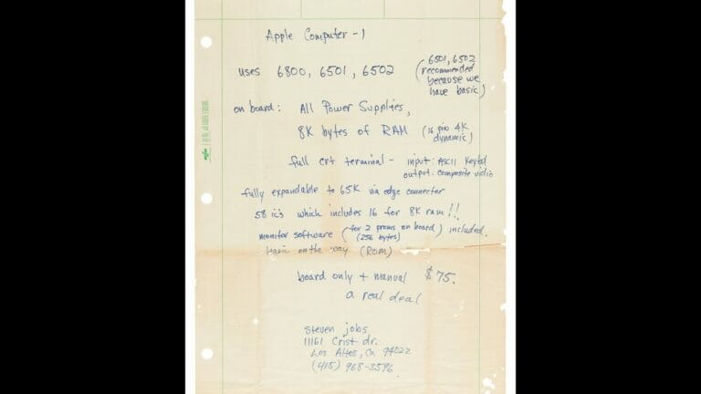 Steve Jobs’ rare handwritten Apple-1 ad sells for a whopping 1.4 crore at auction - networth, wiki, biography
