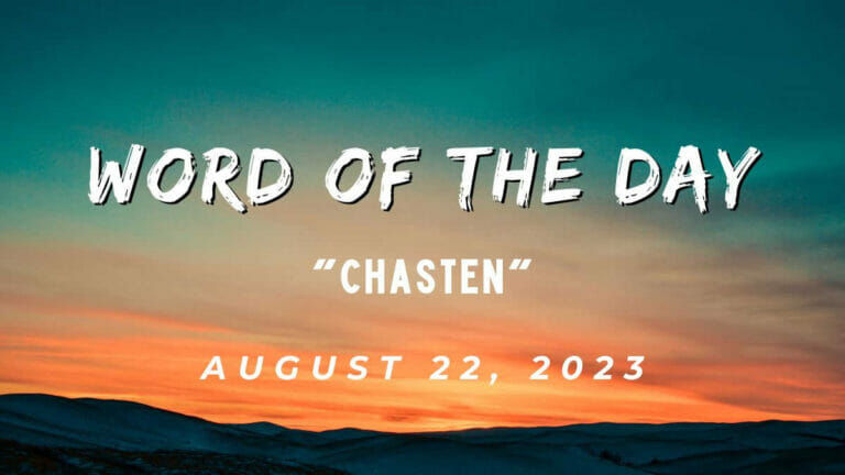Word of the Day: Chasten - networth, wiki, biography
