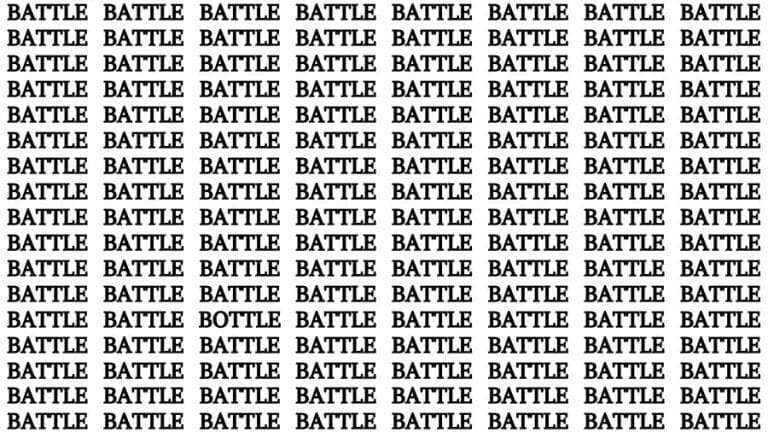 Optical Illusion Brain Challenge: If you have Sharp Eyes Find the Word Bottle in 16 Secs - networth, wiki, biography