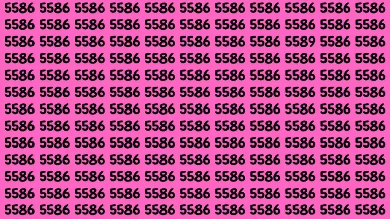 Optical Illusion Brain Challenge: If you have 20/20 HD Vision Find the Number 5589 among 5586 in 15 Secs - networth, wiki, biography