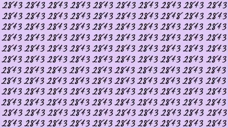 Optical Illusion Brain Challenge: If you have 50/50 Vision Find the number 2848 in 13 Secs - networth, wiki, biography
