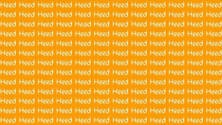 Optical Illusion Brain Challenge: If you have Eagle Eyes Find the Word Head among Heed in 13 Secs - networth, wiki, biography
