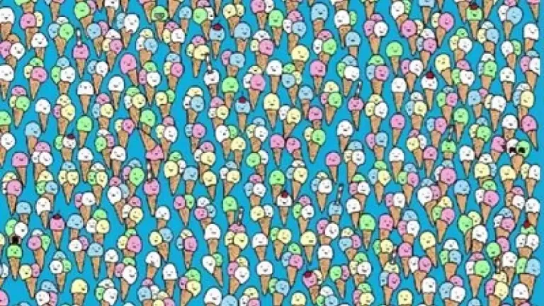 Can You Find A Lollipop Hidden Among The Icecream Within 10 Seconds? Explanation And Solution To The Hidden Lollipop Optical Illusion - networth, wiki, biography