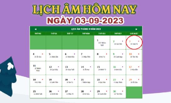 Lịch âm 3/9 – Âm lịch hôm nay ngày 3/9/2023 nhanh và chính xác 2023 - networth, wiki, biography