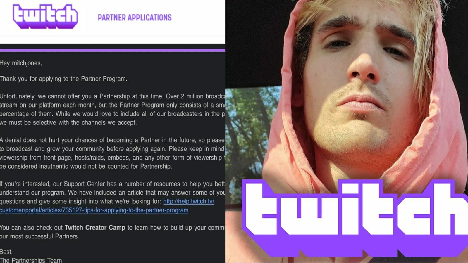 Mitch Jones, a Twitch streamer with 15k subscribers, was denied cooperation 2023 - networth, wiki, biography