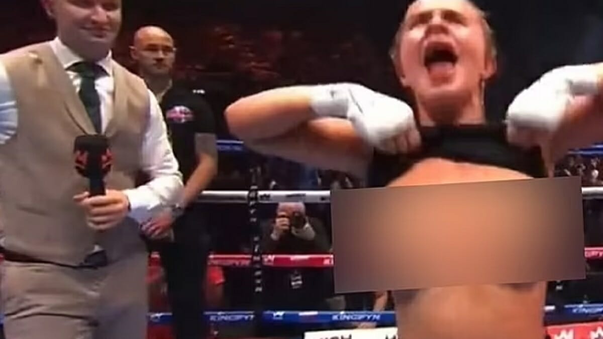 Daniella Hemsley video win dress celebration flashes, kingpyn boxing apologizes for flashing incident 2023 - networth, wiki, biography