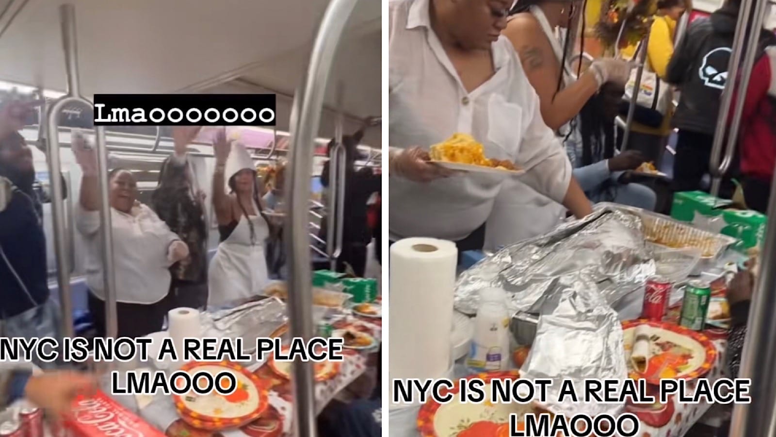 Viewers were surprised as New Yorkers ate a full Thanksgiving meal on the train 2023 - networth, wiki, biography