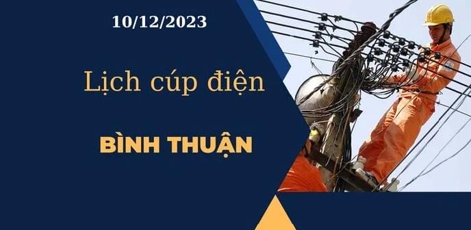 Cập nhật Lịch cúp điện hôm nay tại Bình Thuận ngày 10/12/2023 2023 - networth, wiki, biography