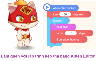 Khóa học Làm quen với lập trình kéo thả với Kitten Editor