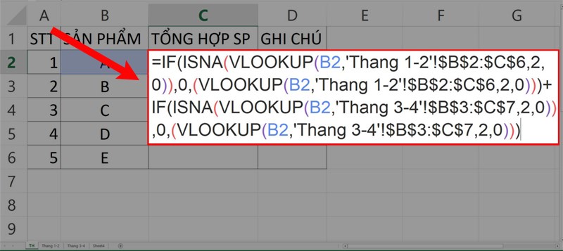 Cách tổng hợp dữ liệu từ nhiều sheet trong Excel cực nhanh, đơn giản