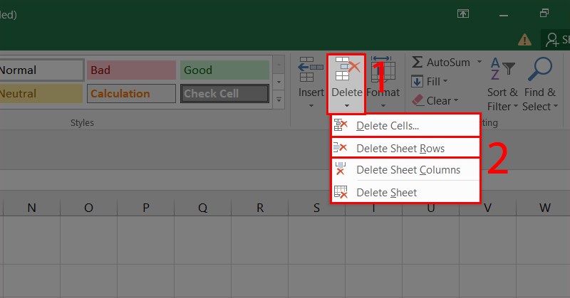 3 cách xóa toàn bộ dòng trống trong Excel nhanh, hiệu quả