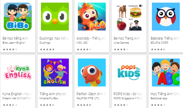 Top 10 app học tiếng Anh miễn phí cho bé tốt nhất trên ipad 2023 | Khóa học lập trình cho trẻ em | lập trình game | lập trình web | lập trình scratch | lập trình python