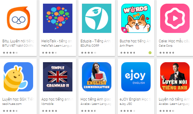 Top 10 app học tiếng Anh với người nước ngoài hiệu quả 2023 | Khóa học lập trình cho trẻ em | lập trình game | lập trình web | lập trình scratch | lập trình python