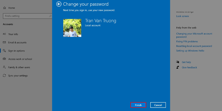 Cách cài đặt mật khẩu laptop, máy tính Windows 10 đơn giản nhất