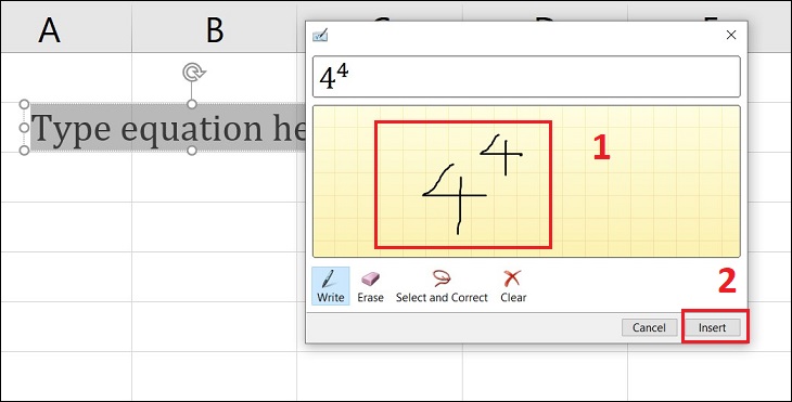 Cách viết số mũ, chỉ số trên, chỉ số dưới trong Excel đơn giản