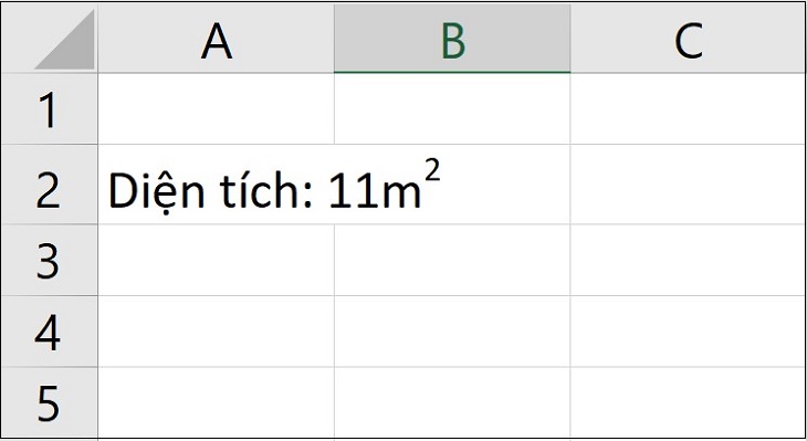 Cách viết số mũ, chỉ số trên, chỉ số dưới trong Excel đơn giản