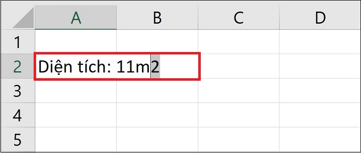 Cách viết số mũ, chỉ số trên, chỉ số dưới trong Excel đơn giản