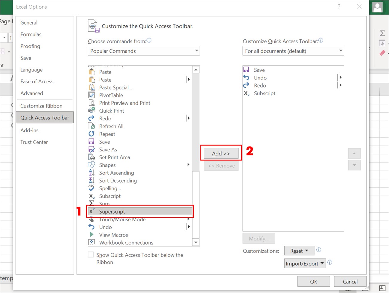 Cách viết số mũ, chỉ số trên, chỉ số dưới trong Excel đơn giản