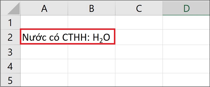 Cách viết số mũ, chỉ số trên, chỉ số dưới trong Excel đơn giản