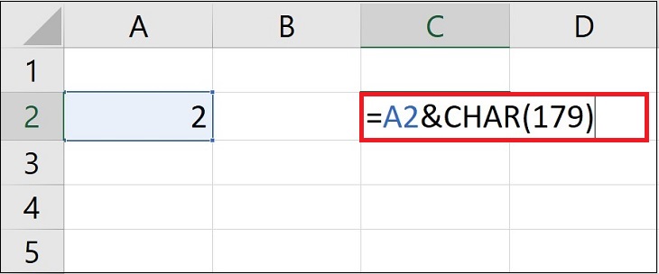 Cách viết số mũ, chỉ số trên, chỉ số dưới trong Excel đơn giản