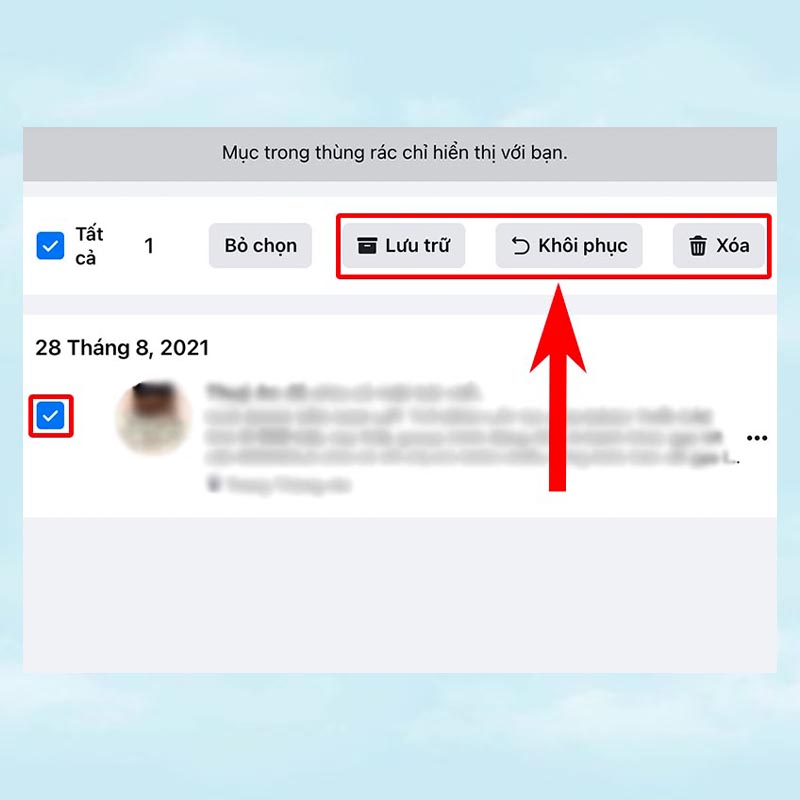Cách vào thùng rác Facebook đơn giản và nhanh chóng